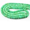 Natural Chrysoprase Faceted Roundle Beads Strand Length 8 Inches and Size 6mm to 10mm approx. Top Quality Chrysoprase ~ Apple Green Color ~ Very Very Rare ~ 